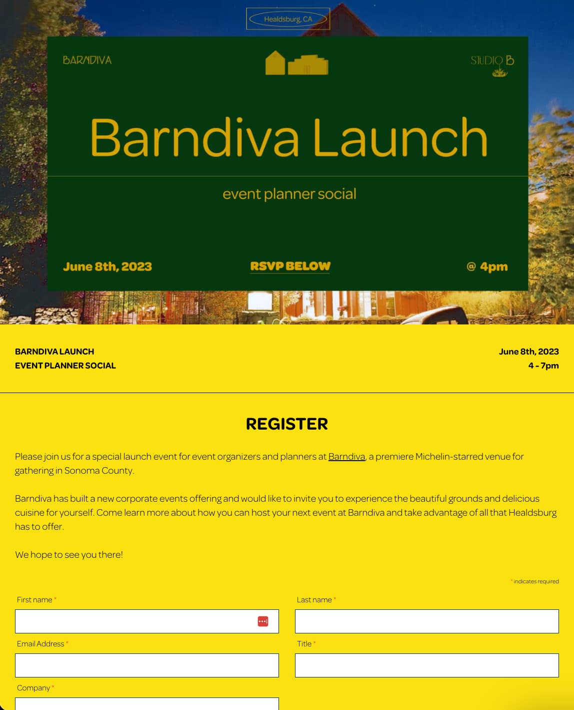 Barndiva Launch
