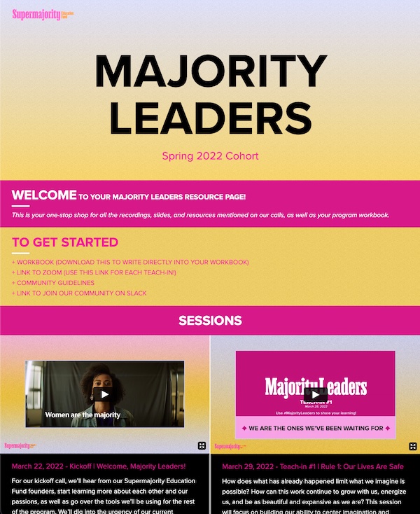 Supermajority Spring 22