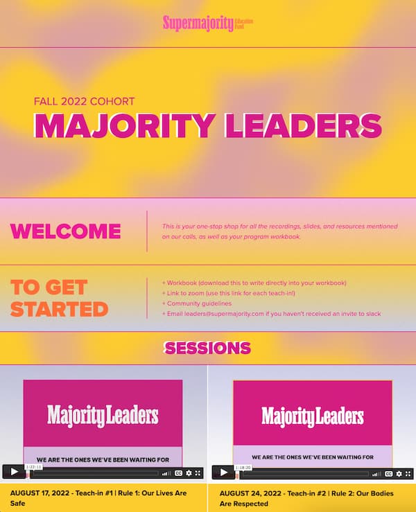 Supermajority Fall 22